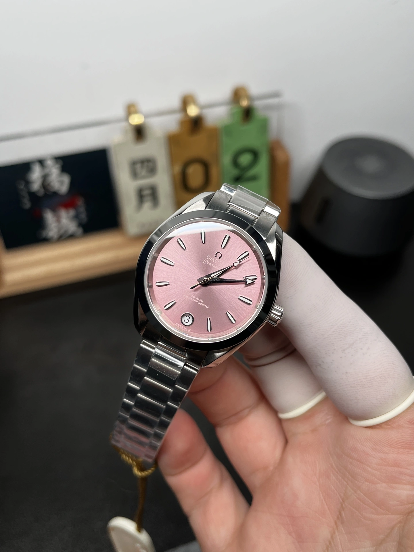 CBD Factory Omega Seamaster Aqua Terra 150M 34mm Shell Pink Dial Smooth Bezel (220.10.34.20.10.003) 1:1 Super Clone – Dandong 8800 Movement Effortless 249